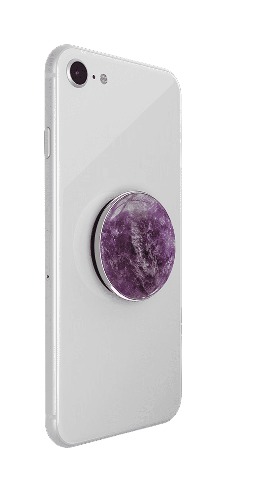 Genuine amethyst gemstone 06 device white collapsed