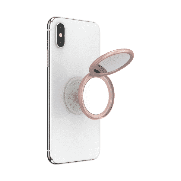 Iridescent pebbled pu 08 device mirror opened