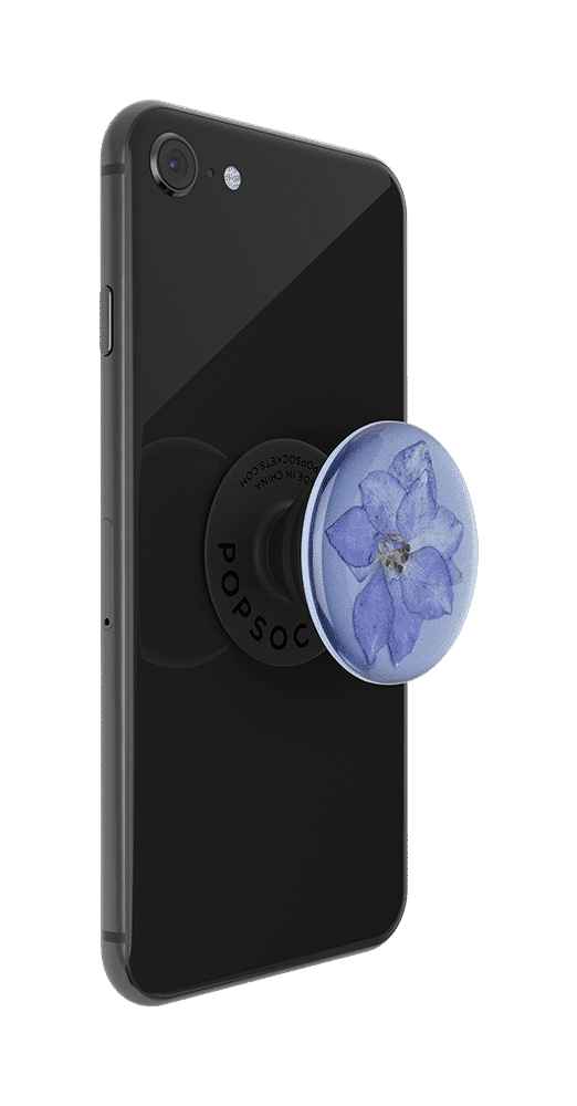 Pressed flower larkspur purple 05 device black