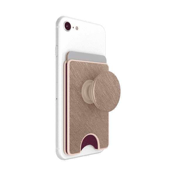 Rose gold saffiano 05 device perspective cards