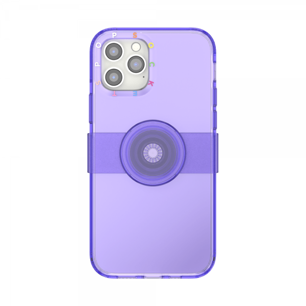 Popcase clear purple ip12 12pro 01c front device