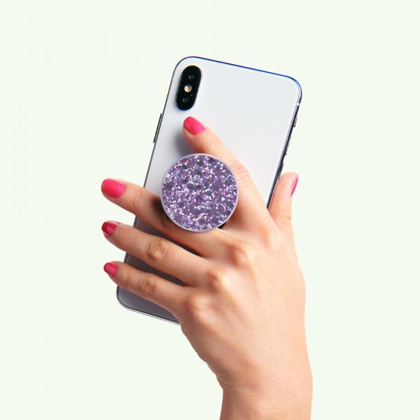 Sparkle lavender purple 09 grip phone