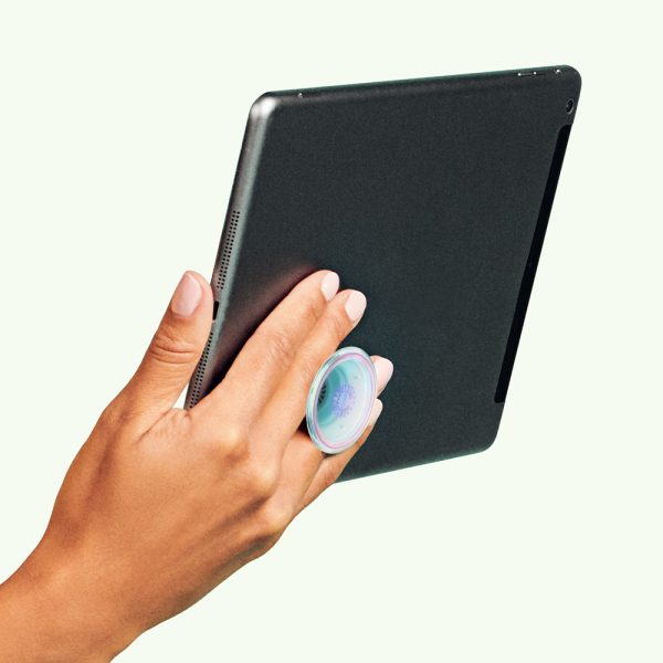 Clear iridescent 10 grip tablet